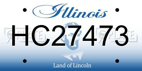 HC27473 Illinois License Plate