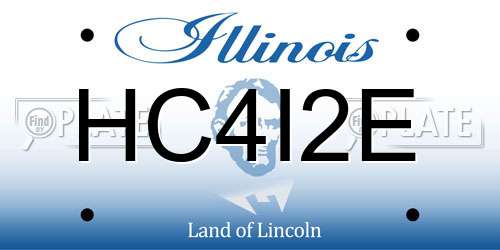 HC4I2E Illinois License Plate