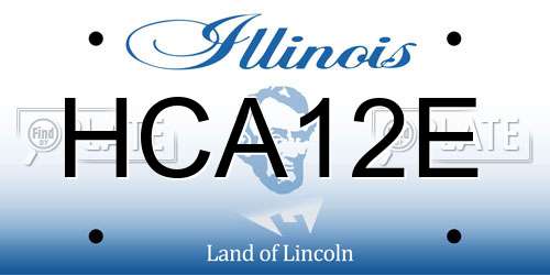 HCA12E Illinois License Plate