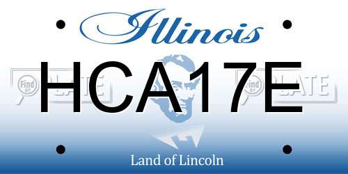 HCA17E Illinois License Plate