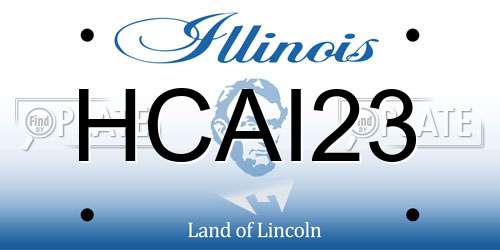 HCAI23 Illinois License Plate