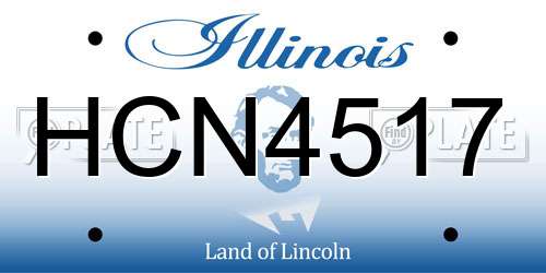 HCN4517 Illinois License Plate