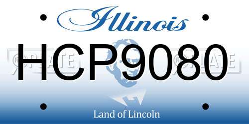 HCP9080 Illinois License Plate