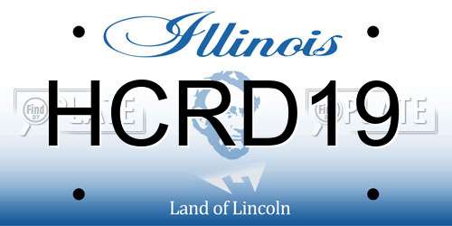 HCRD19 Illinois License Plate