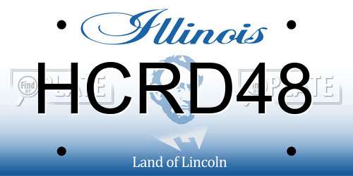 HCRD48 Illinois License Plate