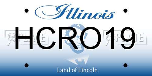 HCRO19 Illinois License Plate
