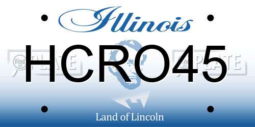HCRO45 Illinois License Plate