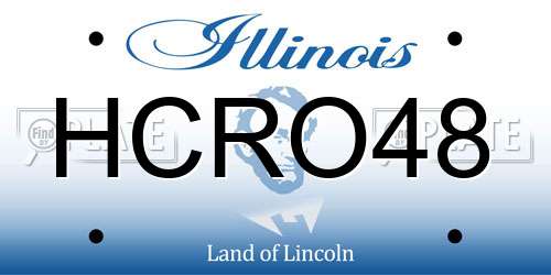 HCRO48 Illinois License Plate