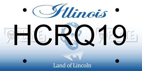 HCRQ19 Illinois License Plate