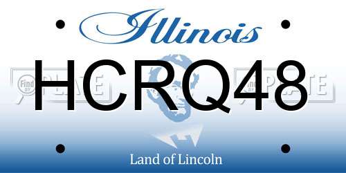 HCRQ48 Illinois License Plate