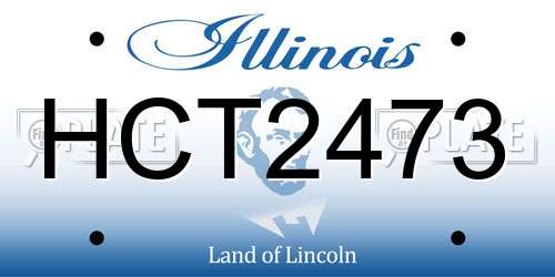HCT2473 Illinois License Plate