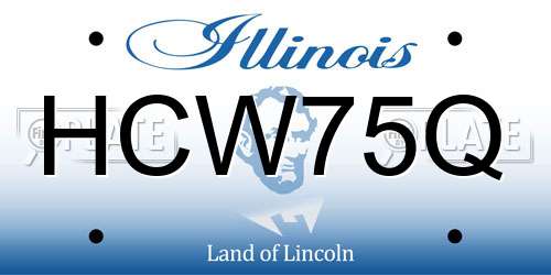 HCW75Q Illinois License Plate