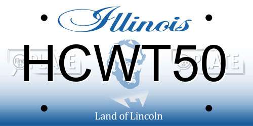 HCWT50 Illinois License Plate