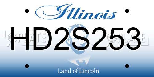 HD2S253 Illinois License Plate