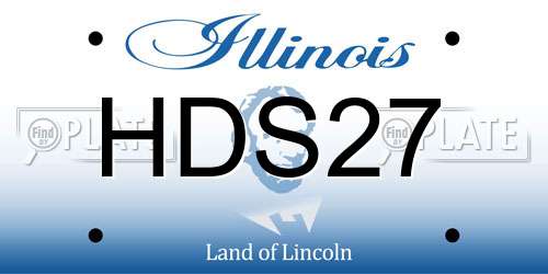 HDS27 Illinois License Plate