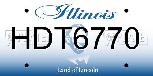 HDT6770 Illinois License Plate
