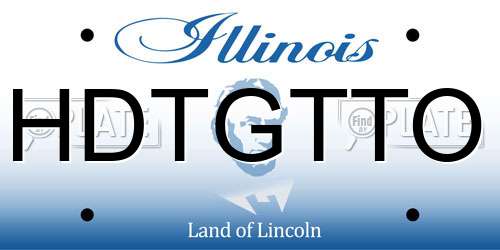HDTGTTO Illinois License Plate