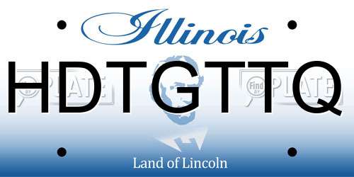HDTGTTQ Illinois License Plate