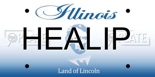 HEALIP Illinois License Plate