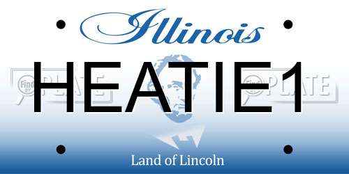 HEATIE1 Illinois License Plate