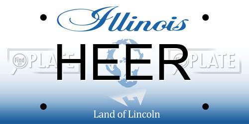 HEER Illinois License Plate