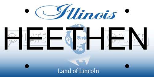 HEETHEN Illinois License Plate