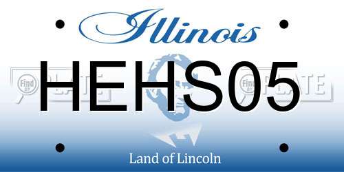 HEHS05 Illinois License Plate