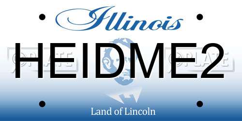 HEIDME2 Illinois License Plate