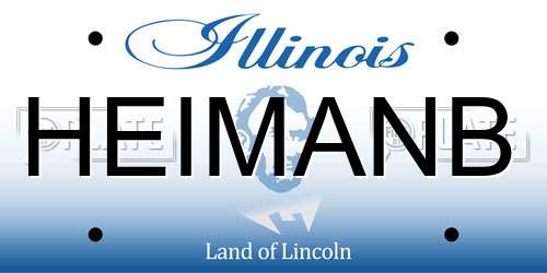 HEIMANB Illinois License Plate