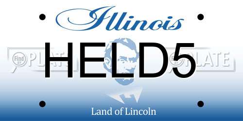HELD5 Illinois License Plate