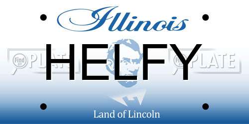 HELFY Illinois License Plate