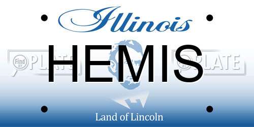 HEMIS Illinois License Plate
