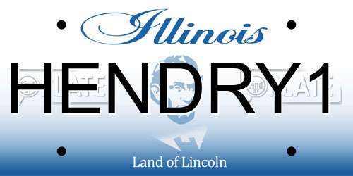 HENDRY1 Illinois License Plate
