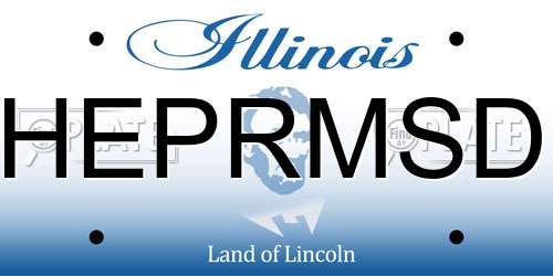 HEPRMSD Illinois License Plate