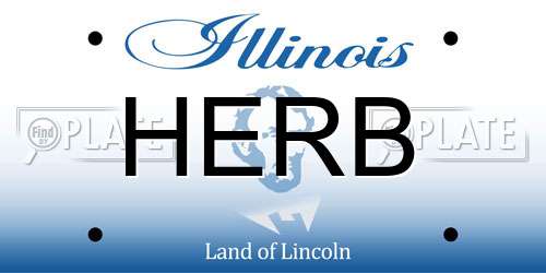 HERB Illinois License Plate