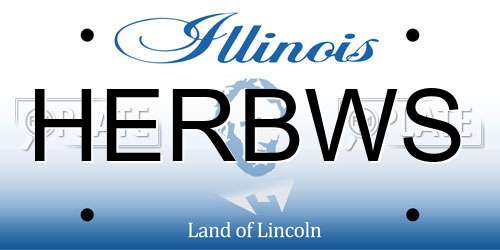 HERBWS Illinois License Plate