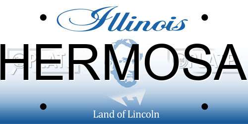 HERMOSA Illinois License Plate