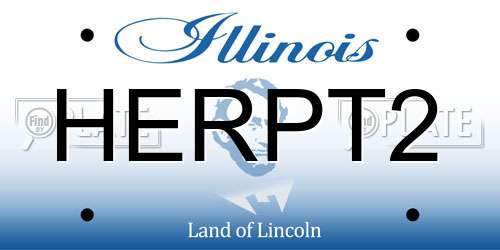 HERPT2 Illinois License Plate