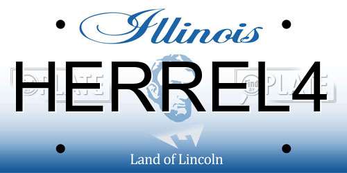 HERREL4 Illinois License Plate