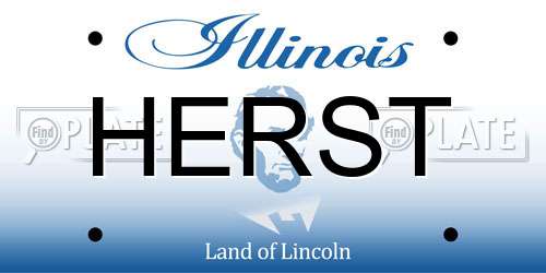 HERST Illinois License Plate