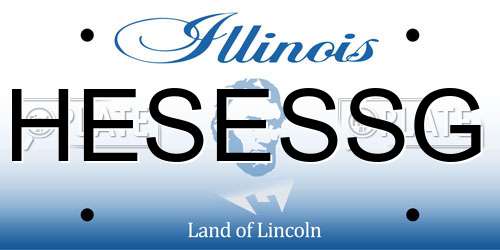 HESESSG Illinois License Plate