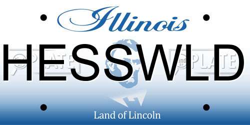 HESSWLD Illinois License Plate