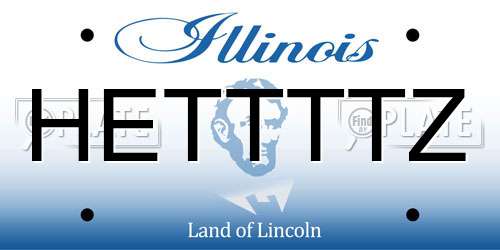HETTTTZ Illinois License Plate