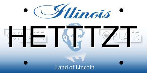 HETTTZT Illinois License Plate