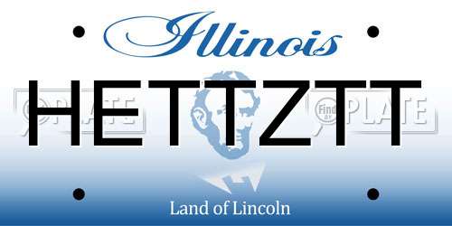 HETTZTT Illinois License Plate