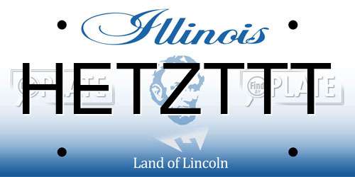 HETZTTT Illinois License Plate