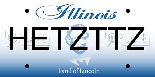 HETZTTZ Illinois License Plate