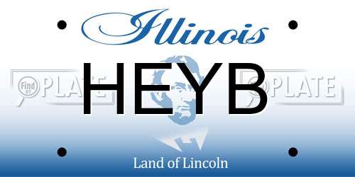 HEYB Illinois License Plate