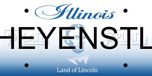 HEYENSTL Illinois License Plate