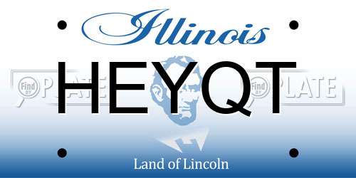 HEYQT Illinois License Plate
